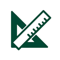 ikona linijki i kątomierza